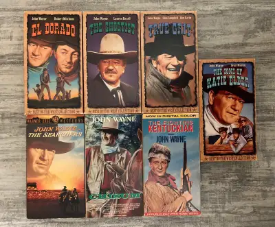 John Wayne VHS Western Collection – 7 Classic Films, View more