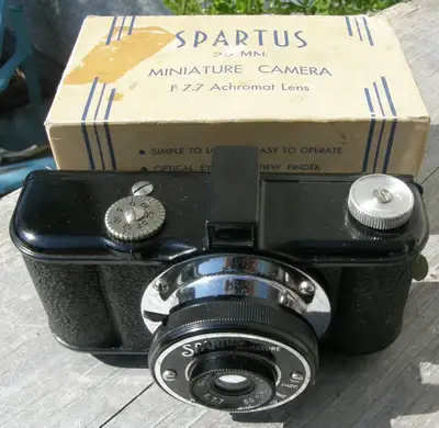 Vintage SPARTUS MINIATURE 35mm Camera in Box, View more