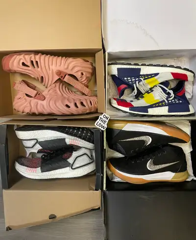 Size 8 men’s sneakers Nike and adidas, View more