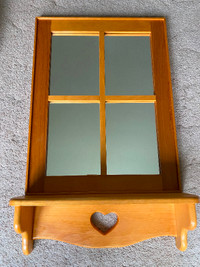 Pine Mirror with shelf