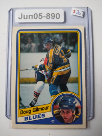 1984-85 O-Pee-Chee Doug Gilmour Rookie RC #185 St. Louis Blues