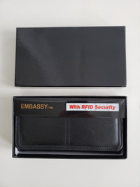 Ladies’ Embassy TM Genuine Leather with FRID security wallet