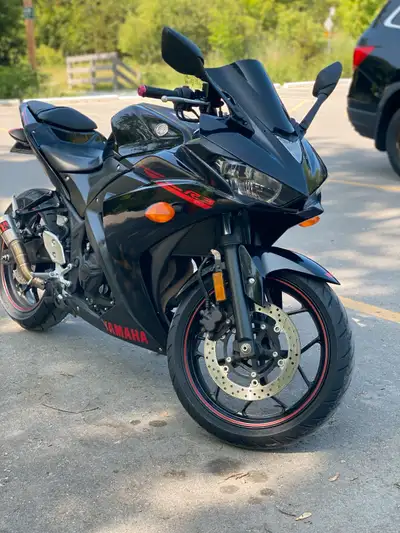 Selling my Yamaha R3, a sleek and sporty motorcycle known for its nimble handling and responsive eng...