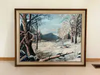 Winter Scene Painting