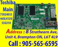 75023994,  431C3Z51L11 Toshiba Main Board 55G310U Repair SERVICE