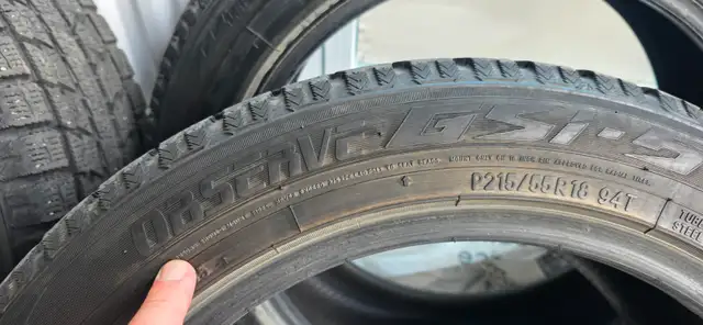 Pneus hiver Toyo Observe 215/55R18 les 4 pour 225 $ in Tires & Rims in Saguenay - Image 3