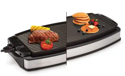 Bistro Wolfgang Puck Electric Reversible Grill and Griddle $85 Wolfgang Puck® Bistro Reversible Elec...