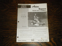Ariens Emperor Tractor and Attachments parts Manual