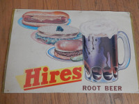 Vintage Hires Root beer cardboard sign