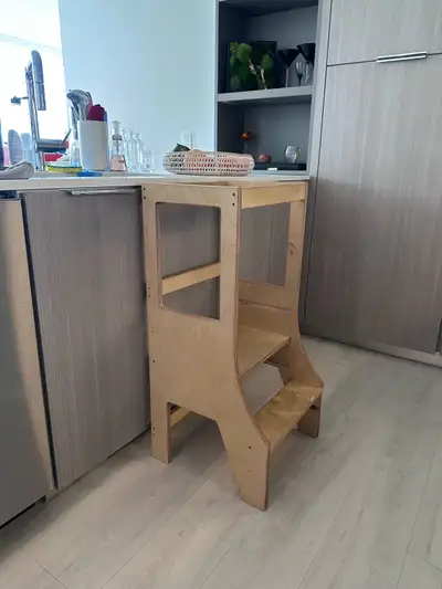 Adjustable Wooden Stool for Toddlers, View more