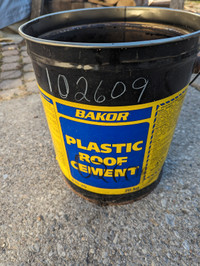 20kg Pail Bakor Plastic Roof Cement 2/3 full