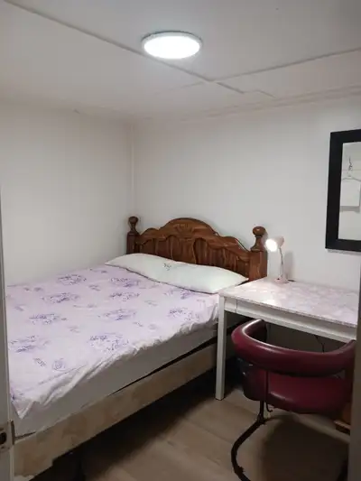 A brand new private day room with a queen-size bed, View more