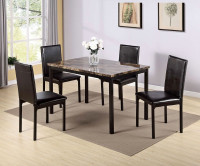 4 Piece Marble Dining table is on Sale/