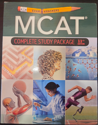 MCAT study books, complete set. Exam Krackers 11th edition. Some hand written notes in the question...