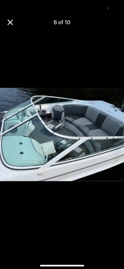 17ft boat and trailer, View more