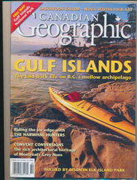 SEALED CANADIAN GEOGRAPHIC MAGAZINE GULF ISLANDS NARWHALS BISON