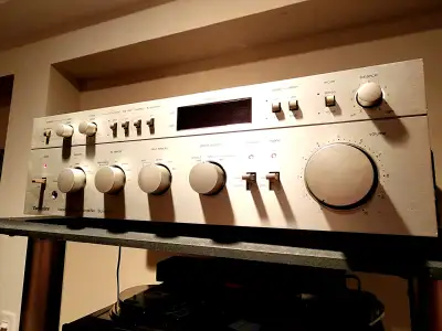 Technics Amp. Built like a tank. Working and extremly powerful, View more