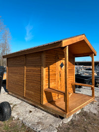 7' x 7' Sauna with change room and deck