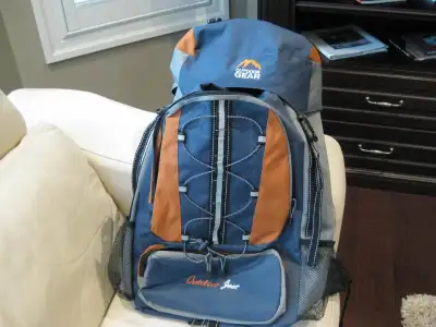 Outdoor Gear Blue Grey Hiking Backpack in Like New Condition, View more