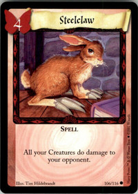 Wizards Harry Potter TCG 2001 Steelclaw Spell 106/116 NM/MT.