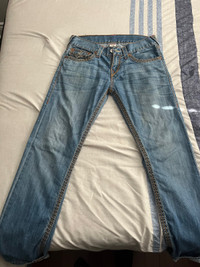 True religion jeans size 30w 34L