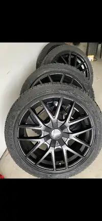 Golf R winter Touren rims and  tires Michelin PLT Alpin tires
