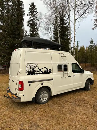 Converted Nissan NV2500 van Diesel heater Toilet Solar panels and deep cycle batteries Registered in...