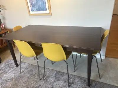 Dining table and chairs, View more