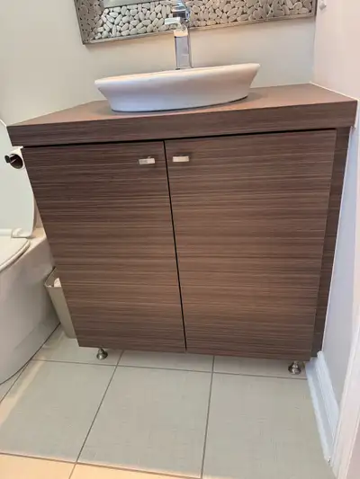 Meuble lavabo 30 po + 2 modules d’armoires de 30 po, View more