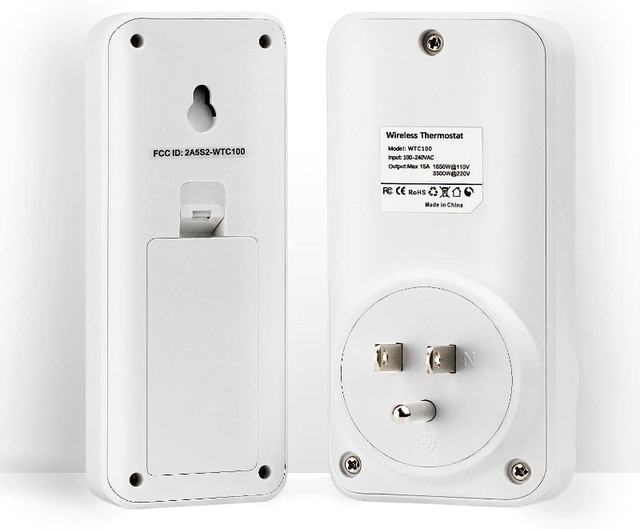Wireless Thermostat Plug-in Temperature Controller Outlet Remote in Other in City of Toronto - Image 3