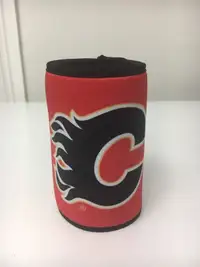 Calgary Flames drink cozy with thermometer - koozy 