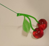 Red and Green Acrylic Cherries Ornament Hanger