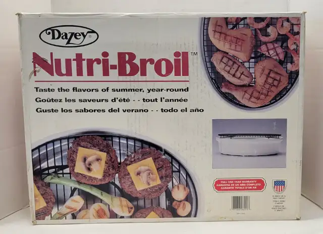 Dazey Nutri-Broil Electric Indoor Bar B Grill Countertop Grill in Other in Windsor Region - Image 2