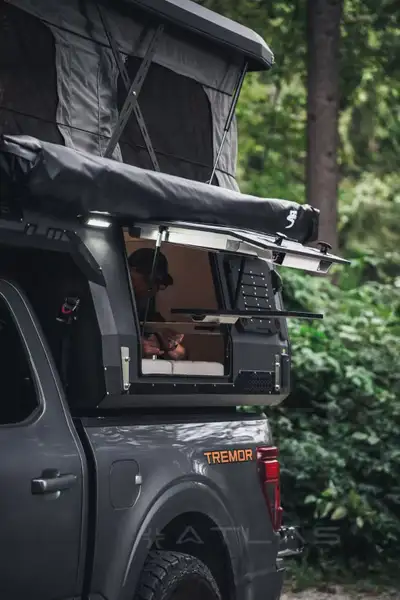 ATLAS EXPEDITION TRUCK CAMPER – $23,995 + TAX Premium pop-up truck camper built for camping, overlan...