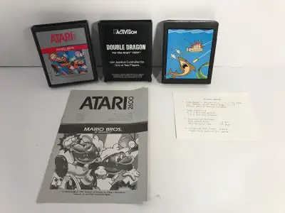 Vintage Atari 2600 rare games htf scuba diver double dragon, View more