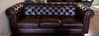 Sofa antique en cuire