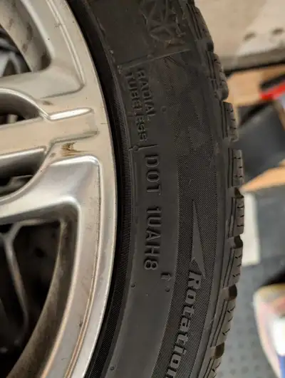 Less than one winter. Wheels and tires were on a 2018 golf r and sized to meet the 19 inch set up. R...