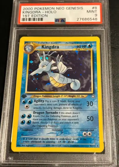 Kingdra Holo Pokemon Neo Genesis 1st Edition, View more