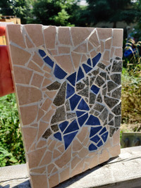 Tile mosaic abstract art