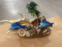 Rare Florida Collectible Dolphins & Seashell Memorabilia Decor