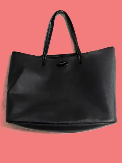 Coach Metro Black Leather Tote, View more