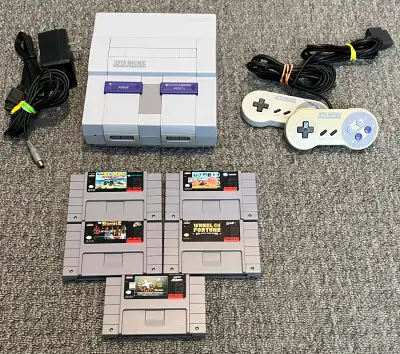 Nintendo Super NES Console With 5 Games, View more