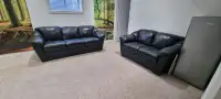 Genioun Leather sofa set (3 seater + love seat) make an offer