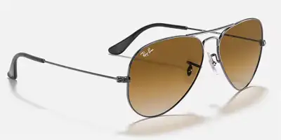 RayBan Unisex RB3025 004/51 Aviator Gun Metal Sunglasses 5814135, View more