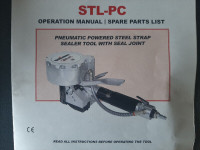 PNEUMATIC POWERED STEEL STRAP SEALER TOOL (WITH SEAL JOINT)