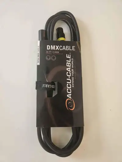 DMX 5 PIN CABLE (ADJ Products AC5PDMX10 10 ft DMX Stage Lighting, View more
