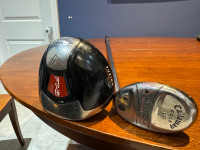 Golf clubs: Callaway Driver and Big Bertha Hybrid - Great Deal!