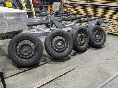 snow tires on rims, tire size 225/60R16 rim size 6.5J x16 ET52, bolt pattern (PCD) 5 x 115, Center b...