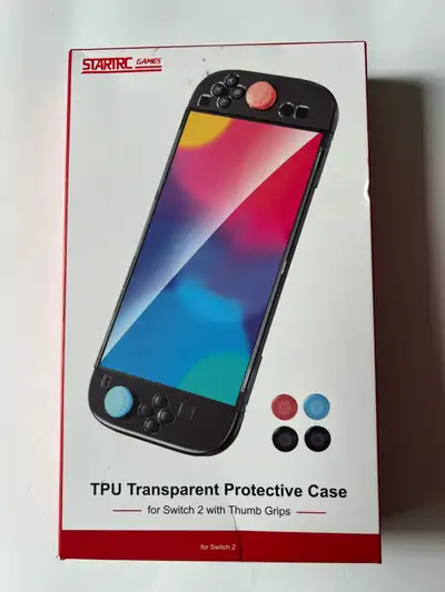 TPU Transparent Protective Case with thumb grips.