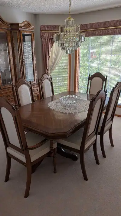 Antique Oak Dining Set, View more